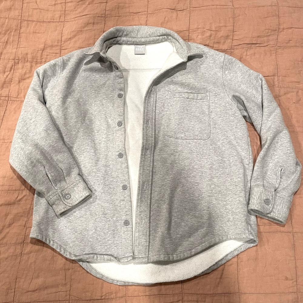 TNA Cozy Fleece Mega Shirt Jacket. Size 3 (women’s large/xl).